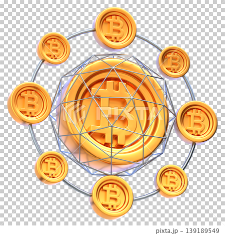 Bitcoin Network Glossy 3D Crypto Icon for UI Dashboard, SaaS Landing Page, Web3 Presentation Bitcoin Network Glossy 3D Crypto Icon for UI Dashboard, SaaS Landing Page, Web3 Presentation 139189549