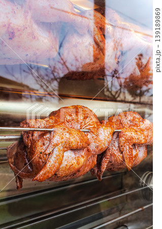 Grilled Chicken Cooking Process 139189869