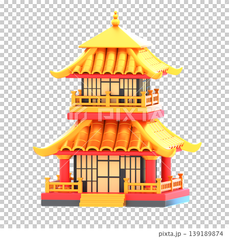 Cute 3D Chinese Pagoda Icon, Glossy Traditional Architecture Illustration for UI Design, Mobile App, Website and Lunar New Year Promotion Cute 3D Chinese Pagoda Icon, Glossy Traditional Architecture Illustration for UI Design, Mobile App, Website and Lunar New Year Promotion 139189874