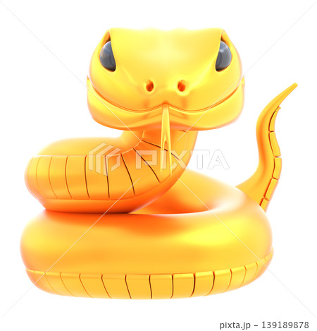 Cute 3D Golden Snake Icon, Glossy Lunar New Year Zodiac Illustration for UI Design, Mobile App, Website, Festive Banner and Promotion Cute 3D Golden Snake Icon, Glossy Lunar New Year Zodiac Illustration for UI Design, Mobile App, Website, Festive Banner and Promotion 139189878