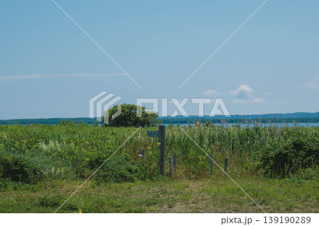 [北海道]大自然が広がる北海道のキャンプ場の風景 139190289