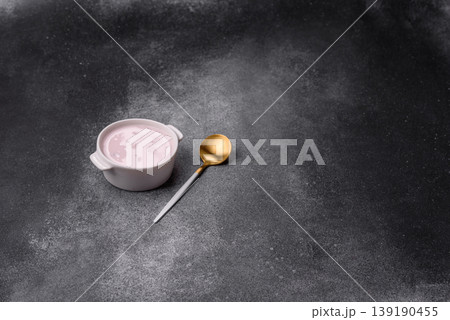 Milky liquid drinking yogurt, a useful food for healthy digestion. Drinking yogurt Milky liquid drinking yogurt, a useful food for healthy digestion. Drinking yogurt 139190455