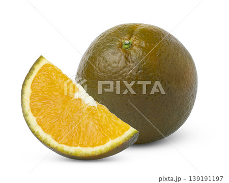 Chocolate navel orange and cut in a slice of brown orange. Orange with brown or bronze skin or peel. Chocolate navel orange and cut in a slice of brown orange. Orange with brown or bronze skin or peel. 139191197