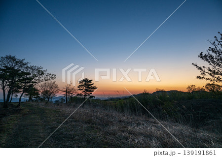 日本の兵庫県の上山高原のとても美しい春の風景 日本の兵庫県の上山高原のとても美しい春の風景 139191861
