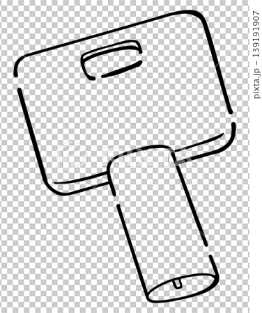 Tubular Key Line Drawing Tubular Key Line Drawing 139191907