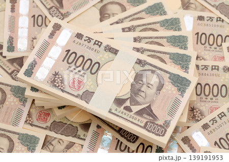 一万円札の背景 139191953