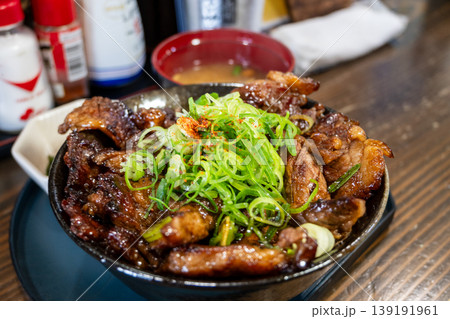 日本の岡山県津山市で食べたとても美味しいそずり丼 139191961