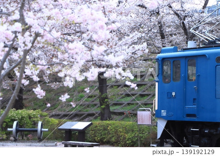 満開の桜に囲まれてひっそりと佇む勝沼ぶどう郷駅EF64-18号機電気機関車_2026/4/4撮影 139192129
