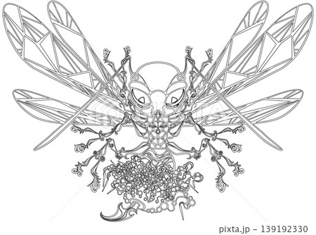 ベルゼブル線画 139192330