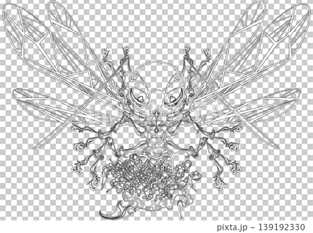 ベルゼブル線画 139192330
