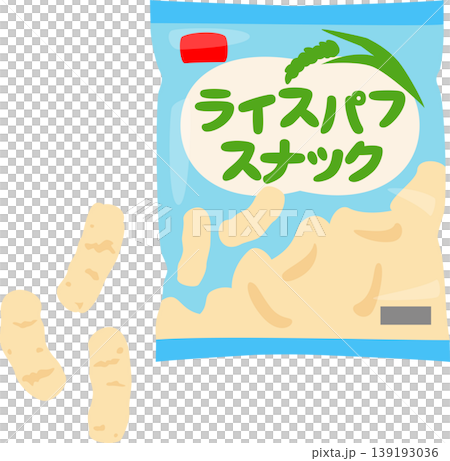 Bagged rice puff snacks Bagged rice puff snacks 139193036