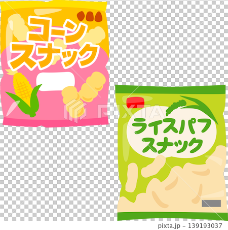 玉米膨化食品和米膨化食品的包裝 139193037