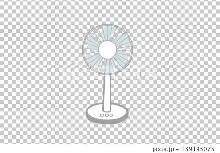 シンプルな扇風機のイラスト シンプルな扇風機のイラスト 139193075