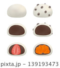 和菓子 大福セット（いちご大福・みかん大福・豆大福・こしあん） 139193473