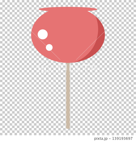 Candy apple, festival sweets, street food, simple illustration Candy apple, festival sweets, street food, simple illustration 139193697