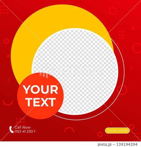 Social media business post banner with image space 139194204