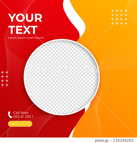 Social media business post banner with image space 139194205