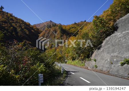 奥只見湖畔を通る国道352号の一部(樹海ライン) 2025年10月30日 奥只見湖畔を通る国道352号の一部(樹海ライン) 2025年10月30日 139194247