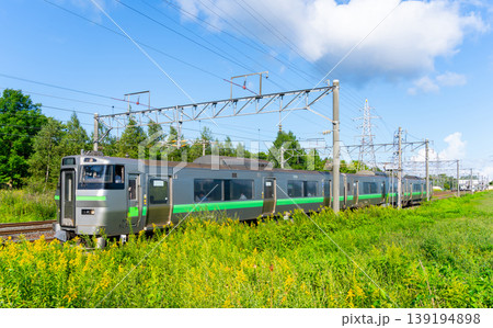 JR千歳線・735系 快速エアポート 新千歳空港⇔札幌 JR千歳線・735系 快速エアポート 新千歳空港⇔札幌 139194898