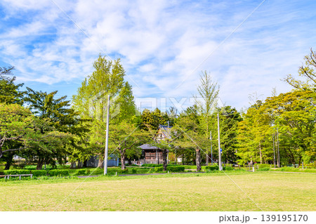 新緑の仙台木ノ下公園 薬師堂 新緑の仙台木ノ下公園 薬師堂 139195170