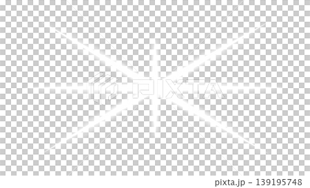 白色光芒十字閃爍透明背景 白色光芒十字閃爍透明背景 139195748