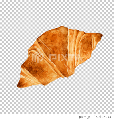 Croissant, Bread, Bakery, Watercolor Illustration Croissant, Bread, Bakery, Watercolor Illustration 139196053
