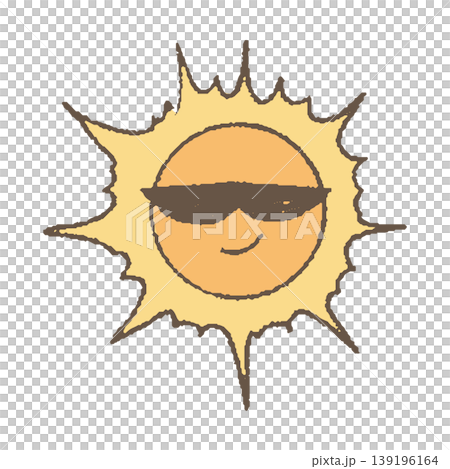 The sun wearing sunglasses The sun wearing sunglasses 139196164