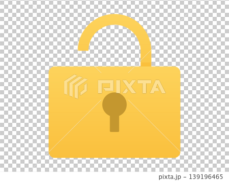 Key icon set, vector graphics (lock, padlock, security, unlock, lock, transparent background, flat). 139196465