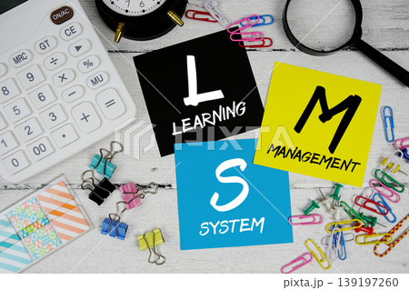 LMS Learning Management System text phrase of business and financial concept LMS Learning Management System text phrase of business and financial concept 139197260