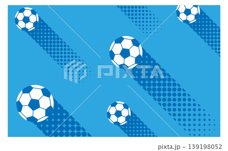 青グラデーションのダイナミックなサッカー背景 青グラデーションのダイナミックなサッカー背景 139198052