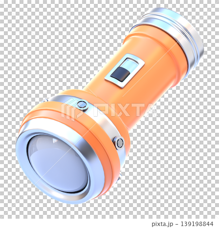 Flashlight 3D Icon, Glossy Repair and Maintenance Work Light Illustration for UI UX, Website, Mobile App, E-commerce and Education 139198844