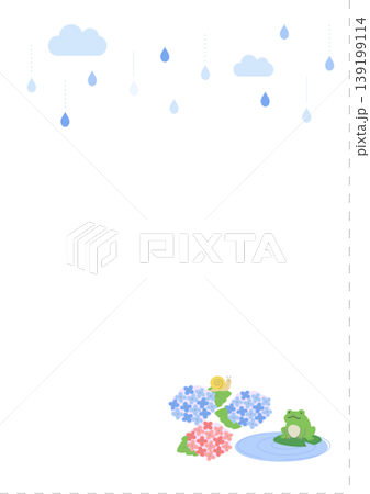 雨季橫幅插圖、橫幅、雨景背景、雨季素材、雨景素材、天氣、繡球花、雨、雨傘、青蛙 雨季橫幅插圖、橫幅、雨景背景、雨季素材、雨景素材、天氣、繡球花、雨、雨傘、青蛙 139199114
