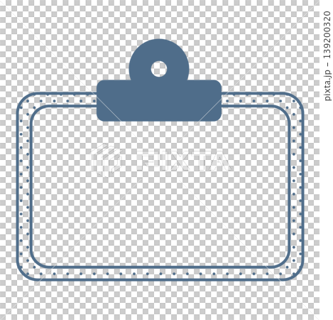 Blue clipboard-style frame copy space material Blue clipboard-style frame copy space material 139200320