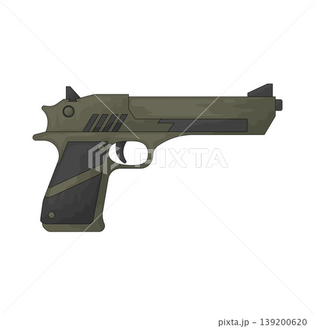 Illustration of Desert Eagle Gun Illustration of Desert Eagle Gun 139200620