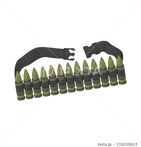 Illustration of Ammo Belt Illustration of Ammo Belt 139200633