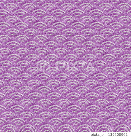【和風の青海波背景】手刺繍イラスト素材 139200961