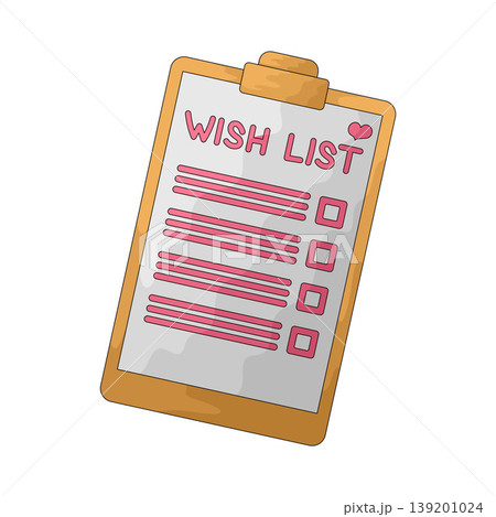 Illustration of Wishlist Illustration of Wishlist 139201024
