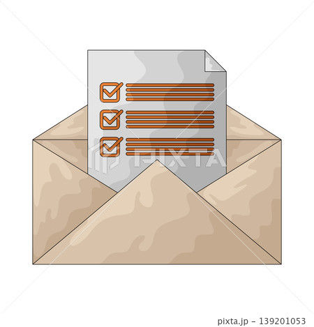Illustration of Mail survey Illustration of Mail survey 139201053