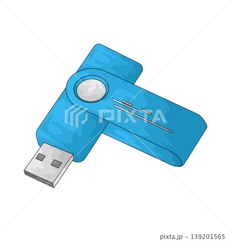 Illustration of USB Stick 139201565