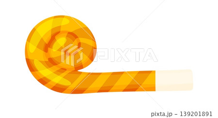 Orange Party Blower Horn Cartoon Vector Clipart Orange Party Blower Horn Cartoon Vector Clipart 139201891