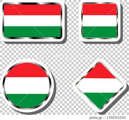 Set beautiful symbols for colorful state flag Hungary Set beautiful symbols for colorful state flag Hungary 139203203