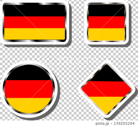 Set beautiful symbols for colorful state flag Germany 139203204