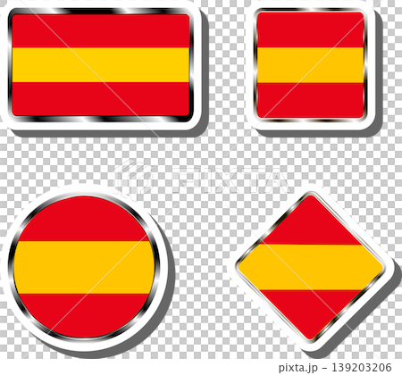 Set beautiful symbols for colorful state flag Spain Set beautiful symbols for colorful state flag Spain 139203206