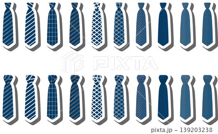 Set ties different types and neckties various size 139203238