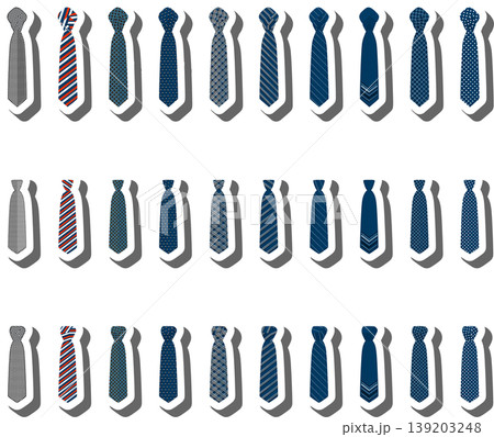 Set ties different types and neckties various size 139203248