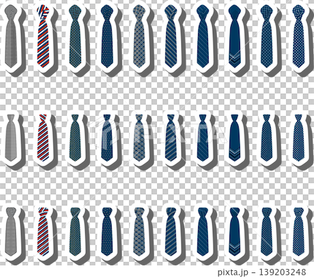Set ties different types and neckties various size 139203248