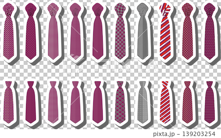 Set ties different types and neckties various size Set ties different types and neckties various size 139203254