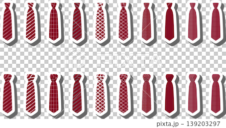 Set ties different types and neckties various size 139203297
