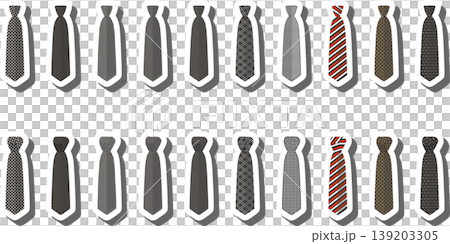Set ties different types and neckties various size Set ties different types and neckties various size 139203305