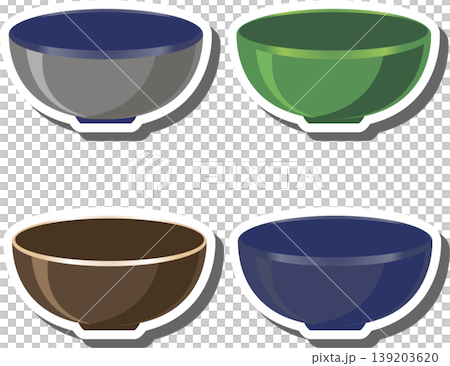 Set symbols for empty bowl with rim for soup Set symbols for empty bowl with rim for soup 139203620